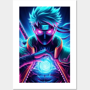 Anime kakashi neon Posters and Art